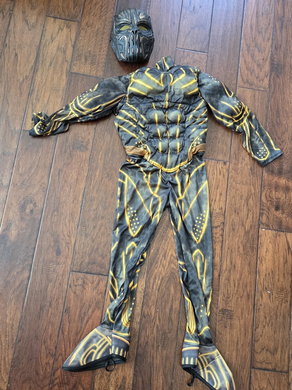 Marvel Black Panter Muscle Superhero Costume with Mask Halloween